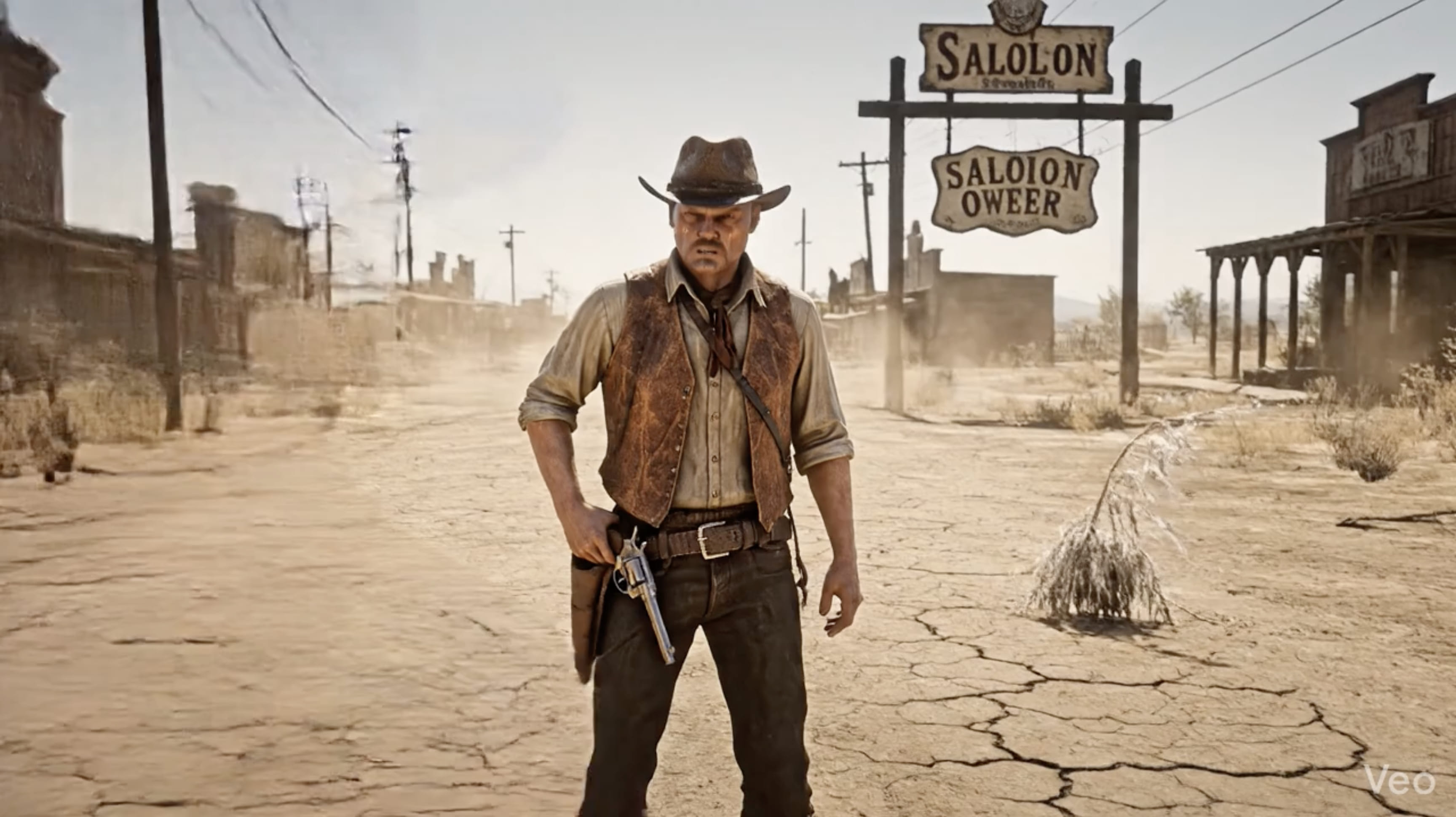 Corto cinematografico - Veo 4K - original with Veo watermark